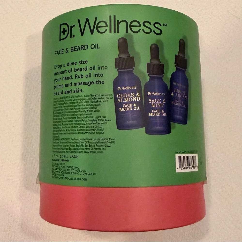 NWB Dr. Wellness nourishing beard oil trio